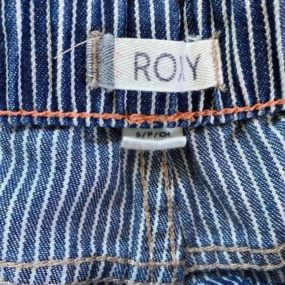 Blue and White Striped Shorts - Picture 3 of 3